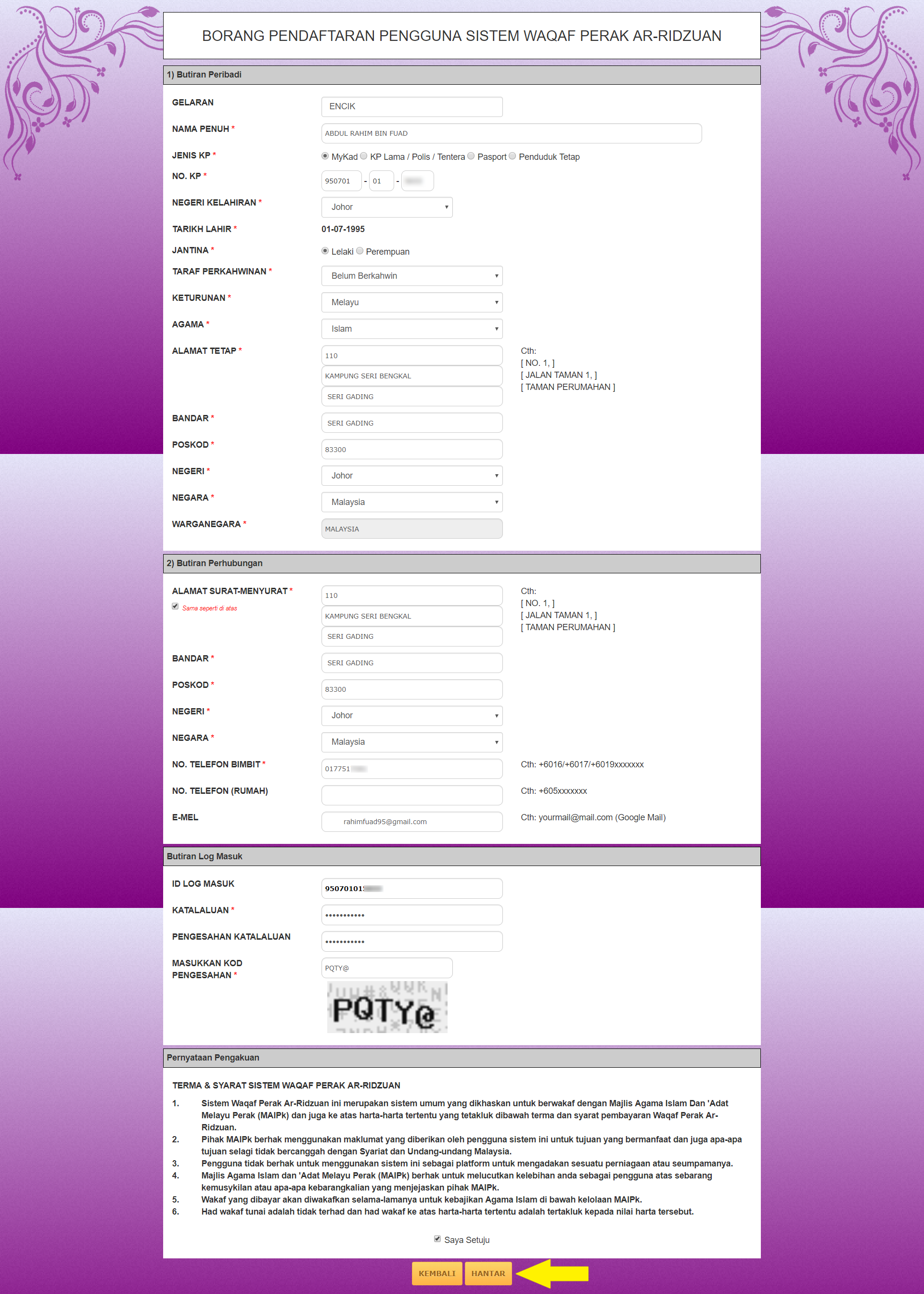 Official Portal of Waqf Perak ArRidzuan JomPAY